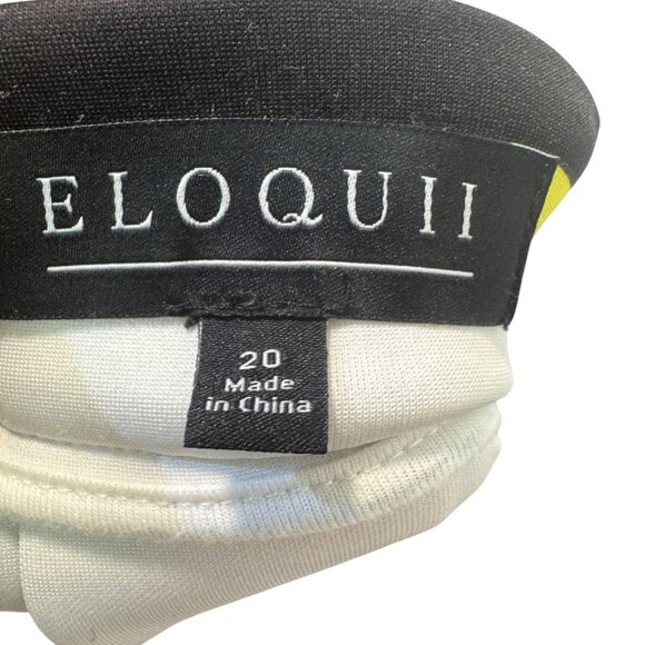 Eloquii Womens Multicolor Striped A-Line Skirt Size 20 Polyester & Spandex Blend - Picture 5 of 7